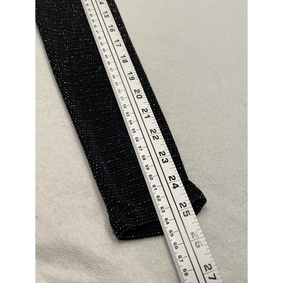 Forever 21 Sz. S Black Self-Design Shimmery Bodycon Dress V-Neck Long Sleeve NWT - Picture 12 of 12